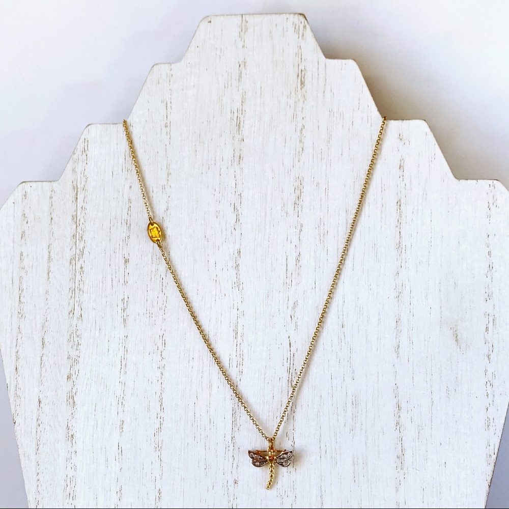 Juicy Couture Dragonfly Crown Pendant Necklace - Picture 6 of 6